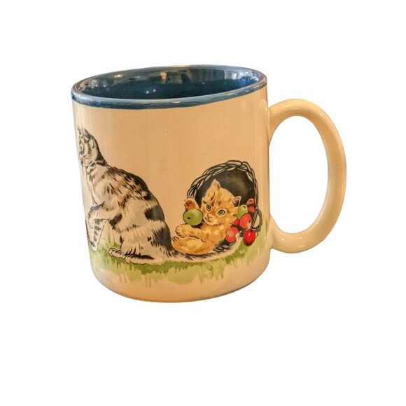 Potpourri Press Vintage 1989 Coffee Mug Cup Cats At Play Made in Korea - Picture 2 of 8